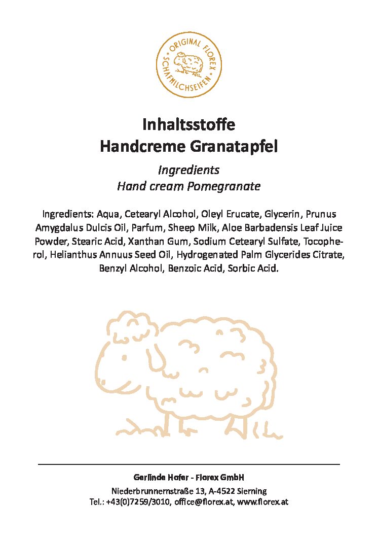 Handcreme Granatapfel pdf