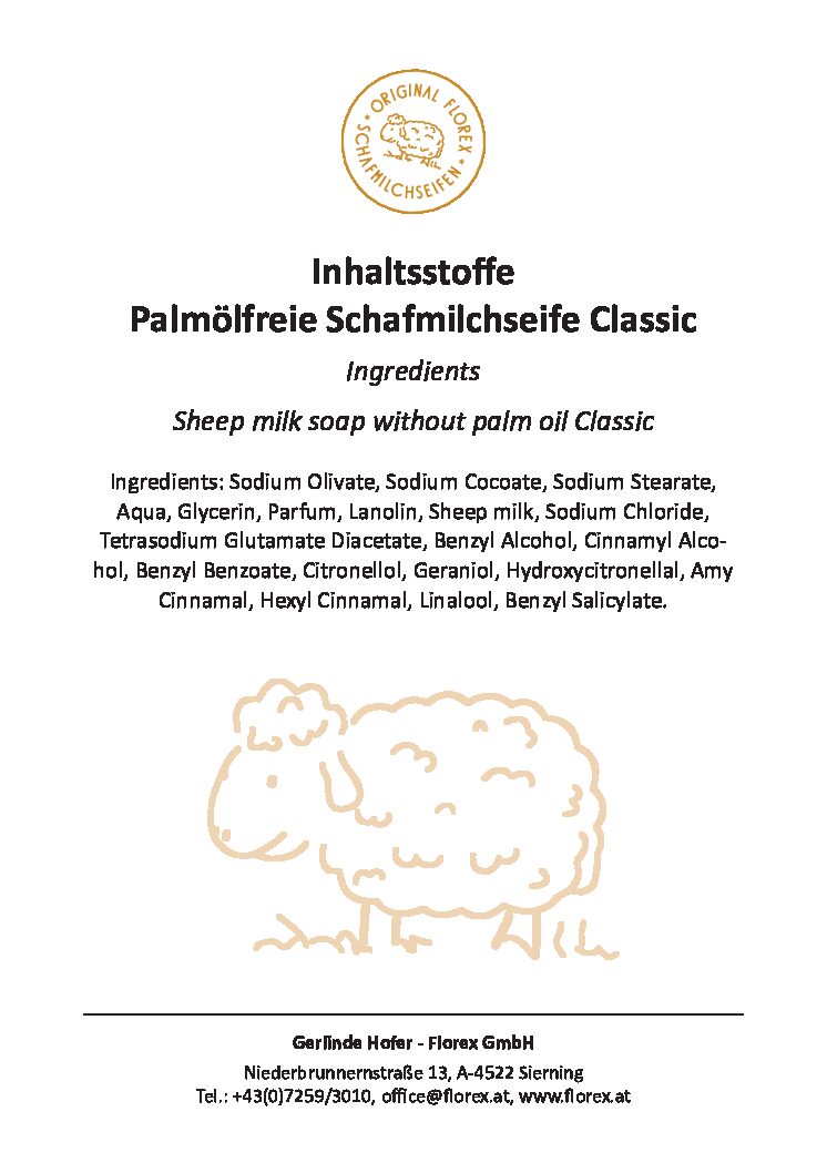 Palmolfreie Schafmilchseife Classic pdf