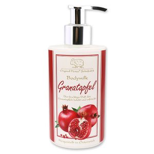 Gránátalmás testápoló elegáns, kényelmes, higiénikus adagolóban, 250 ml